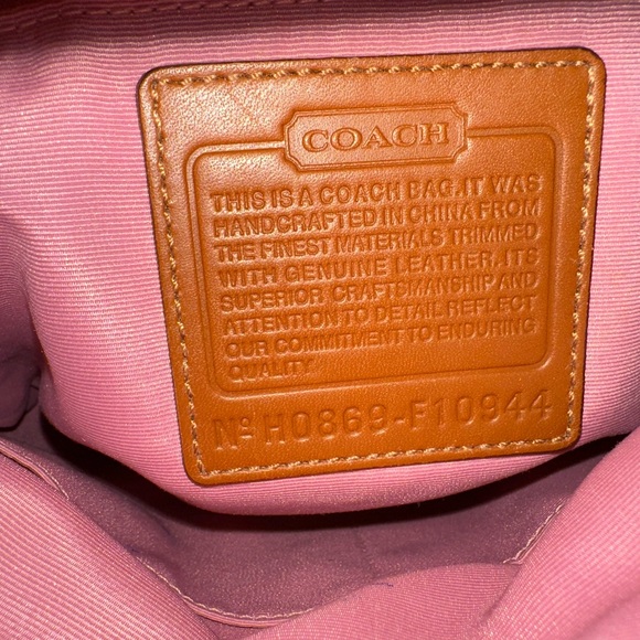 Coach Pink Designer Crossbody/Shoulder Bag - Picture 7 of 8